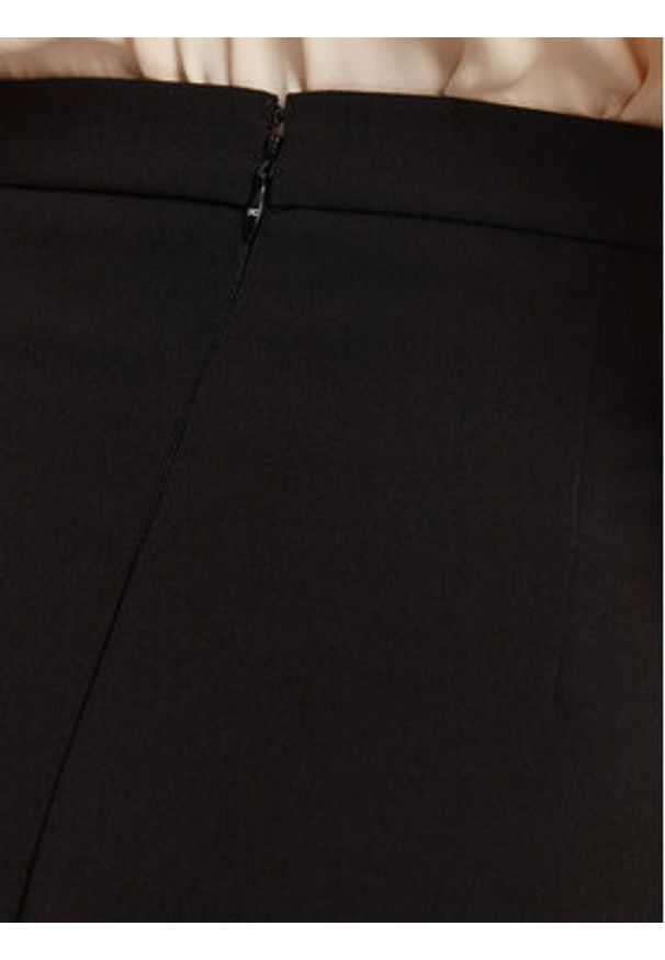 Elisabetta Franchi Spódnica mini GO-079-51E2 Czarny Regular Fit. Kolor: czarny. Materiał: syntetyk