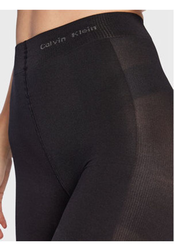 Calvin Klein Rajstopy Damskie 701218757 Czarny. Kolor: czarny. Materiał: materiał