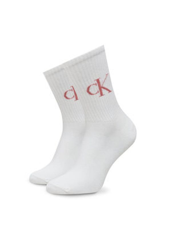 Calvin Klein Jeans Zestaw 4 par wysokich skarpet damskich 701229463 Kolorowy. Materiał: bawełna, materiał. Wzór: kolorowy