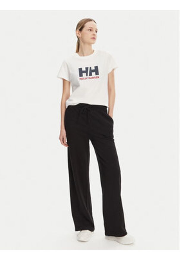 Helly Hansen T-Shirt Logo 54593 Biały Regular Fit. Kolor: biały. Materiał: bawełna