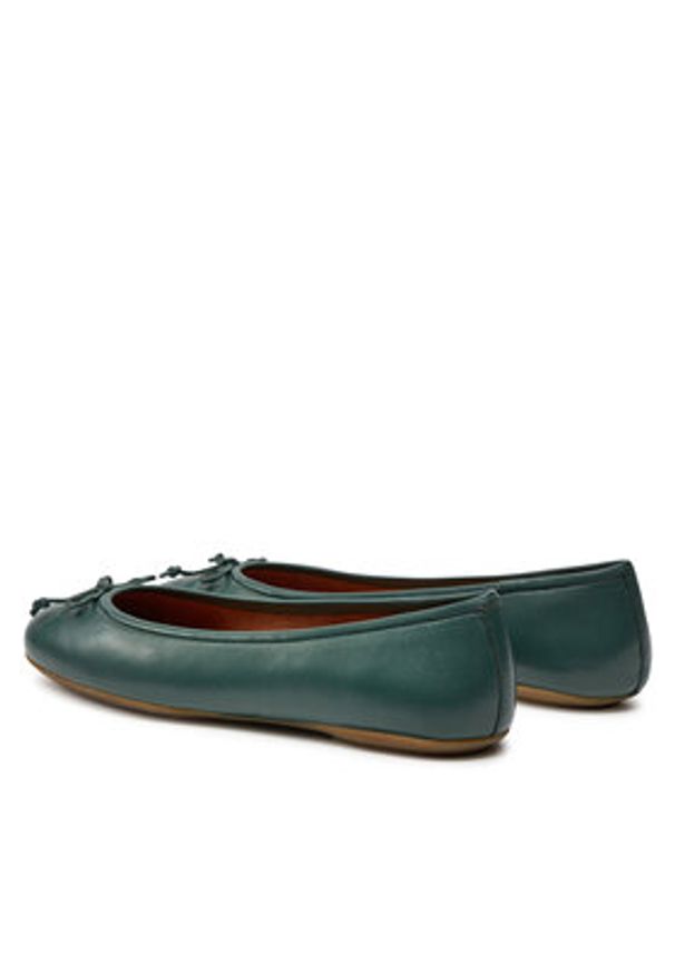 Geox Baleriny D Palmaria D25MUB 000TU C3014 Zielony. Kolor: zielony. Materiał: skóra