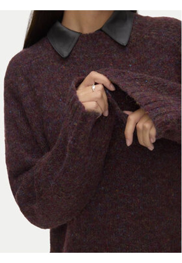 Vero Moda Sweter Ingrid 10331365 Fioletowy Regular Fit. Kolor: fioletowy. Materiał: syntetyk