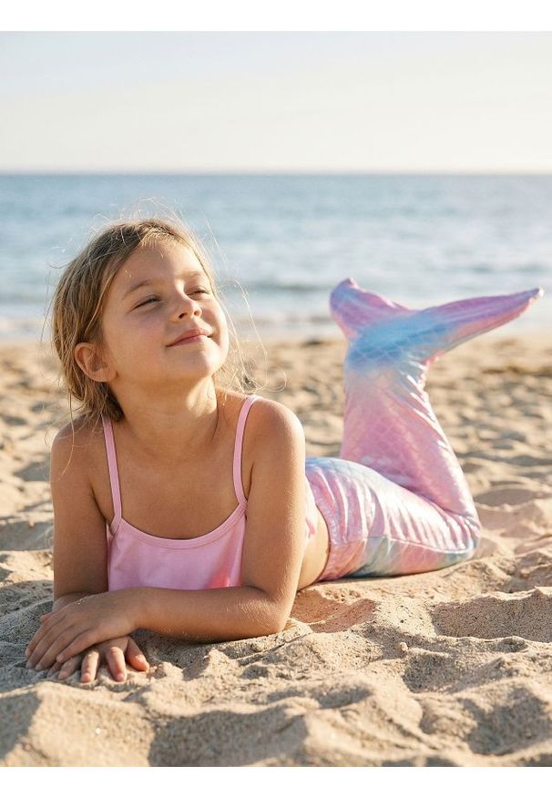 Sinsay - Trzyczęściowy strój kąpielowy z syrenim ogonem - wielobarwny