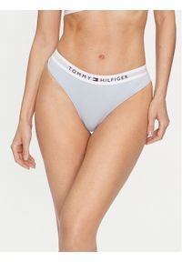 TOMMY HILFIGER - Tommy Hilfiger Stringi UW0UW04146 Niebieski. Kolor: niebieski. Materiał: bawełna