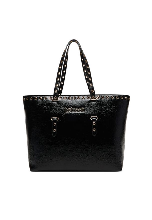 Just Cavalli Torebka 80RA4BU1 ZSE67 Czarny. Kolor: czarny. Materiał: skórzane