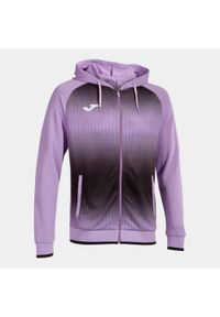 Bluza dresowa z kapturem Joma Tiger V. Typ kołnierza: kaptur. Kolor: wielokolorowy, fioletowy, czarny. Materiał: dresówka. Sport: piłka nożna, fitness #1