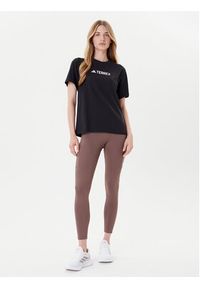 Adidas - adidas T-Shirt Terrex Classic Logo JF9131 Czarny Regular Fit. Kolor: czarny. Materiał: bawełna #3