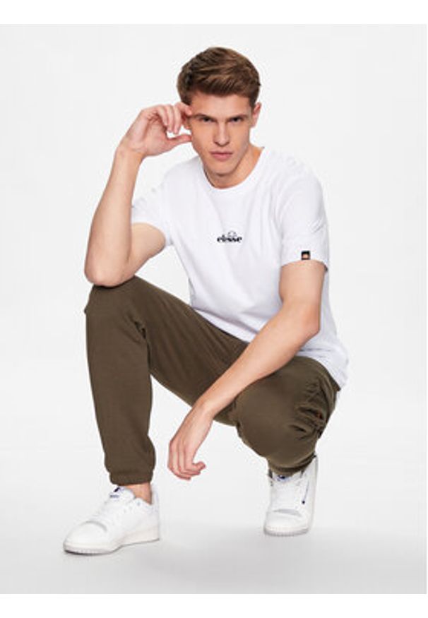 Ellesse T-Shirt Ollio SHP16463 Biały Regular Fit. Kolor: biały. Materiał: bawełna