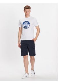 North Sails T-Shirt 692837 Biały Regular Fit. Kolor: biały. Materiał: bawełna