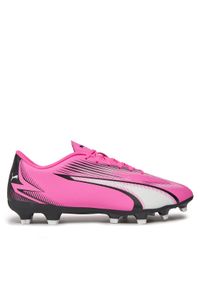 Puma Buty do piłki nożnej Ultra Play Fg/Ag 107763 01 Różowy. Kolor: różowy. Materiał: skóra