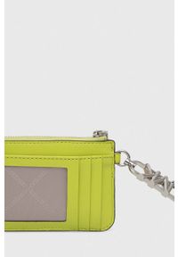 MICHAEL Michael Kors portfel skórzany damski kolor zielony. Kolor: zielony. Materiał: skóra #5