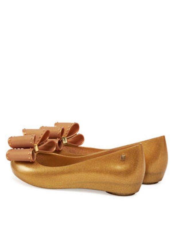 melissa - Melissa Baleriny Melissa Ultragirl Classic Bow Ad 35965 Złoty. Kolor: złoty
