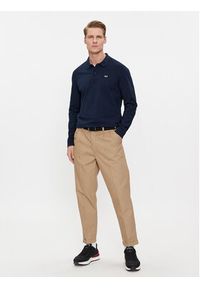 Tommy Jeans Polo DM0DM18309 Granatowy Regular Fit. Typ kołnierza: polo. Kolor: niebieski. Materiał: bawełna