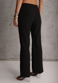 Renee - Czarne Spodnie Garniturowe VICES Typu Flare Tesilana. Okazja: na spotkanie biznesowe. Kolor: czarny. Styl: biznesowy #6