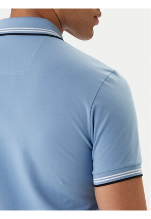 BOSS Polo Paul 50506193 Błękitny Slim Fit. Typ kołnierza: polo. Kolor: niebieski. Materiał: bawełna