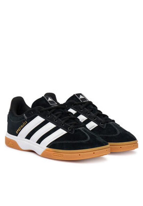 Adidas - adidas Buty halowe Spezialist KJ3728 Czarny. Kolor: czarny. Materiał: skóra, zamsz