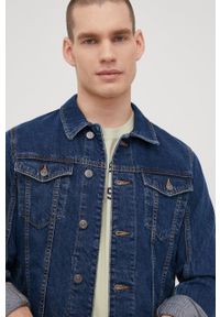 Tom Tailor kurtka jeansowa męska kolor granatowy przejściowa. Okazja: na co dzień. Kolor: niebieski. Materiał: jeans. Styl: casual #4