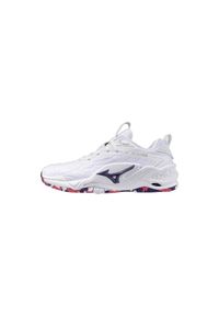 Damskie buty halowe Mizuno Wave Stealth Neo. Kolor: niebieski, biały, wielokolorowy. Model: Mizuno Wave