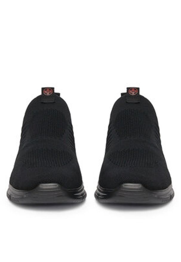 Rieker Sneakersy B7365-00 Czarny. Kolor: czarny. Materiał: materiał