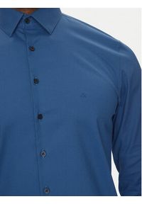 Calvin Klein Koszula K10K114298 Niebieski Slim Fit. Kolor: niebieski. Materiał: syntetyk