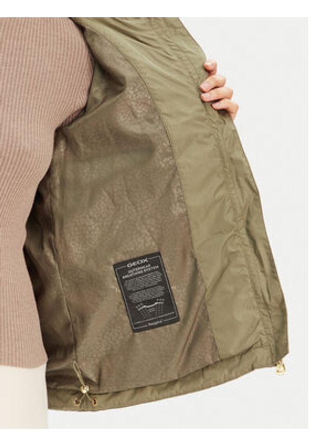 Geox Kurtka przejściowa Genziana W5520A T3259 F3272 Khaki Regular Fit. Kolor: brązowy. Materiał: syntetyk