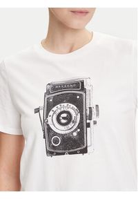 Weekend Max Mara T-Shirt Guglia 2525976031 Biały Regular Fit. Kolor: biały. Materiał: bawełna #4