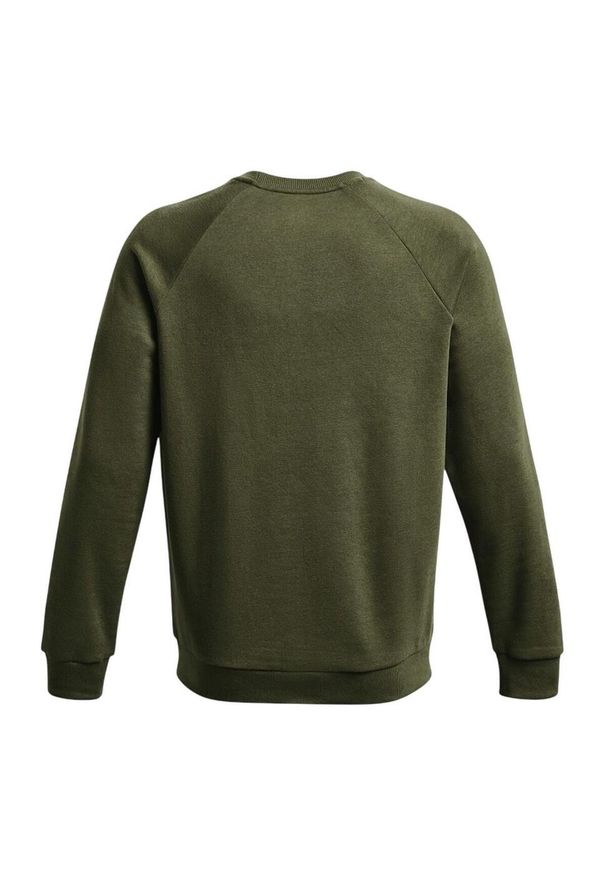 Under Armour - Bluza Męska Polar Dekolt W Szpic. Kolor: zielony. Materiał: polar