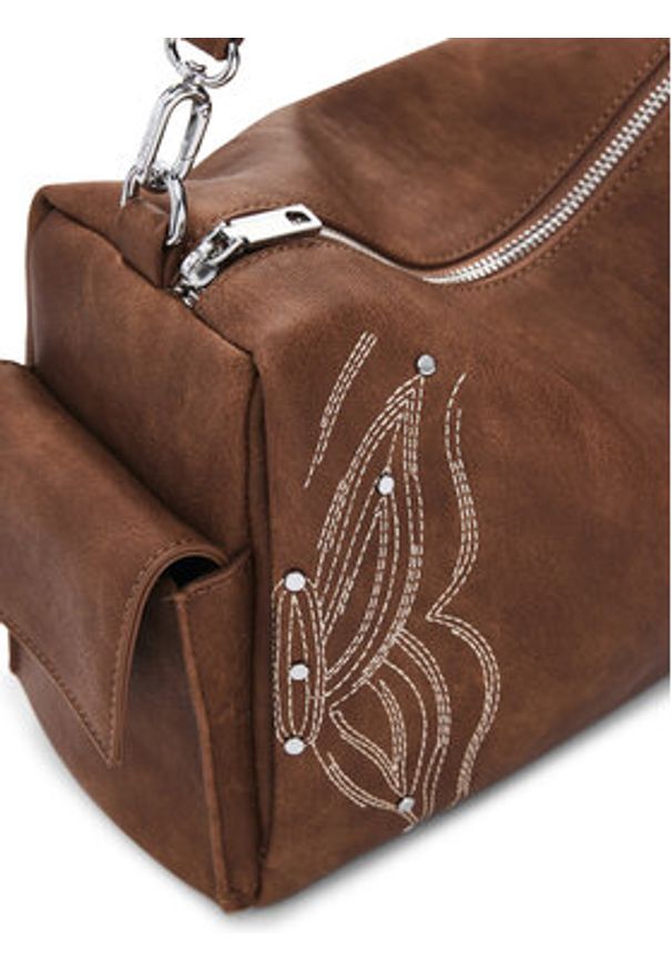 Desigual Torebka Habana 25SAXPAD Brązowy. Kolor: brązowy. Materiał: skórzane