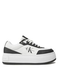 Calvin Klein Jeans Sneakersy Bold Flatf Low Lace Mix Ml Fad YW0YW01316 Czarny. Kolor: czarny. Materiał: skóra #1