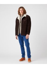 Wrangler - WRANGLER SHERPA JACKET MĘSKA KURTKA PRZEJŚCIOWA DELICIOSO BROWN W445AHH38 112324535