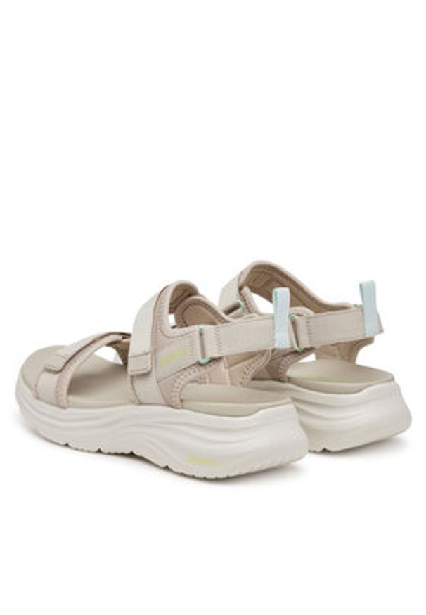 skechers - Skechers Sandały Vapor Foam-Laidback Moments 120009/NTAQ Beżowy. Kolor: beżowy. Materiał: materiał