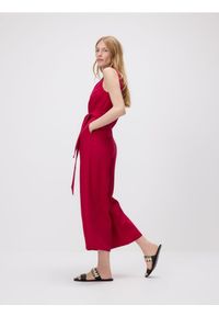 Reserved - Kombinezon z wiskozą i dodatkiem lnu - fuksja. Kolor: różowy. Materiał: len, wiskoza #1