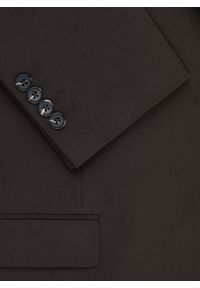 Pako Lorente - PAKO LORENTE - Ciemnobrązowy garnitur męski. Kolor: brązowy. Materiał: poliester, elastan, wiskoza #4