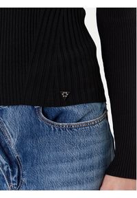 Guess Sweter W5YR08 Z0040 Czarny Slim Fit. Kolor: czarny. Materiał: syntetyk #5