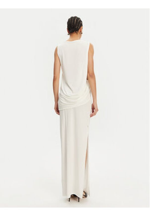 JACQUEMUS Sukienka wieczorowa La Robe Peplo Longue 25E251DR2302381 100 Biały Regular Fit. Kolor: biały. Materiał: wiskoza. Styl: wizytowy
