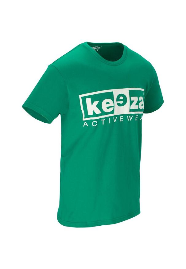 Koszulka sportowa męska KEEZA bawełniana. Kolor: zielony. Materiał: bawełna. Sport: piłka nożna