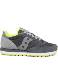 Trenerzy Saucony jazz original. Zapięcie: sznurówki. Kolor: szary. Materiał: materiał. Szerokość cholewki: normalna. Sport: turystyka piesza #1