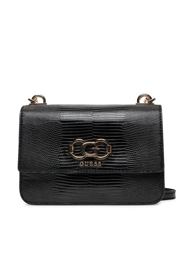 Guess Torebka Salinge HWKG96 24200 Czarny. Kolor: czarny. Materiał: skórzane