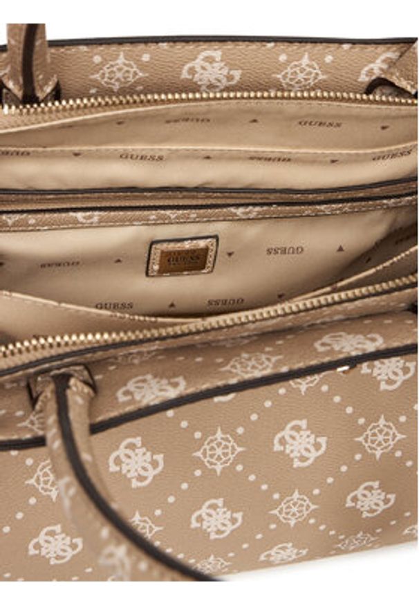 Guess Torebka Silia HWGP98 90220 Beżowy. Kolor: beżowy. Materiał: skórzane