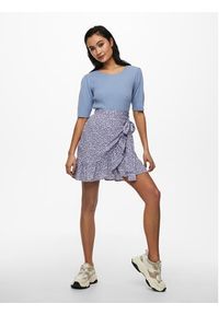 only - ONLY Spódnica mini 15219146 Fioletowy Regular Fit. Kolor: fioletowy. Materiał: syntetyk #2