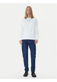 Calvin Klein Longsleeve Standard Logo LV04LD232G Biały Relaxed Fit. Kolor: biały. Materiał: bawełna. Długość rękawa: długi rękaw #4