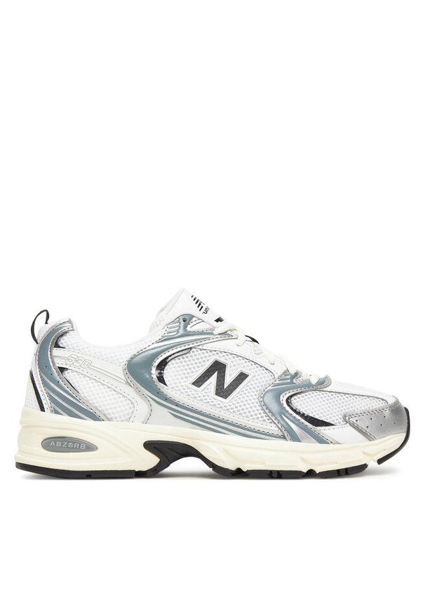 Sneakersy New Balance. Kolor: srebrny
