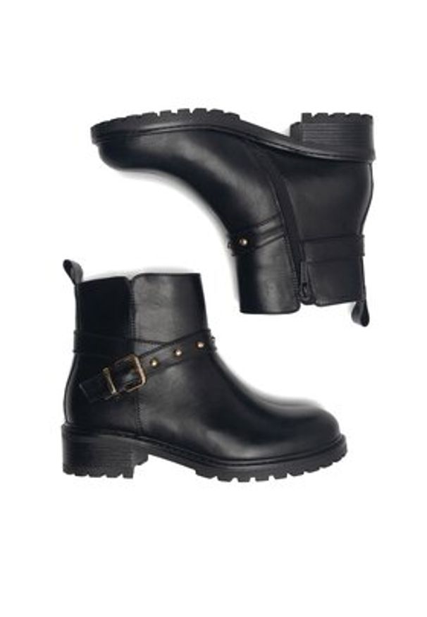 Jenny - JENNY Botki SHERYLIN WS2971-28 Czarny. Kolor: czarny