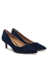 Lauren Ralph Lauren - LAUREN RALPH LAUREN Szpilki 802755524010 Niebieski. Kolor: niebieski. Materiał: skóra, zamsz. Obcas: na szpilce #5