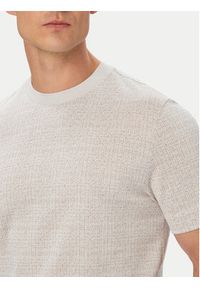 BOSS T-Shirt H-Thompson 181 50565299 Beżowy Regular Fit. Kolor: beżowy. Materiał: bawełna #5
