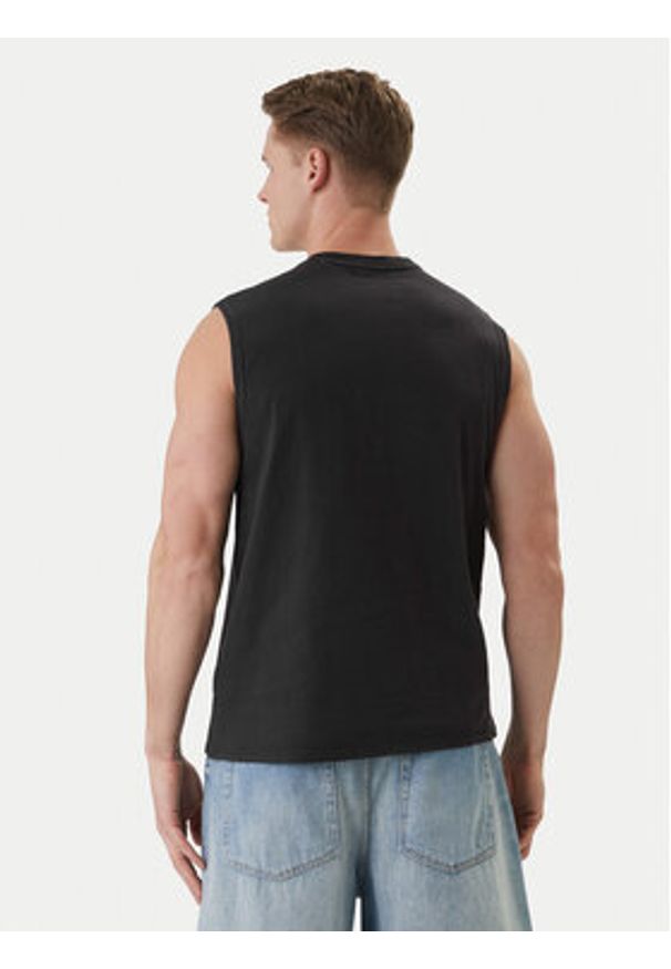 Guess Jeans Tank top M6GPB2 K8FQ4 Czarny Regular Fit. Kolor: czarny. Materiał: bawełna