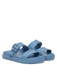 TOMMY HILFIGER - Tommy Hilfiger Klapki FW0FW08953 Szary. Kolor: szary. Materiał: syntetyk #4