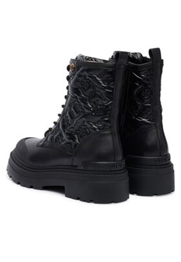 Pinko - PINKO Trzewiki Mia 25 SD0401T047 Czarny. Kolor: czarny. Materiał: skóra