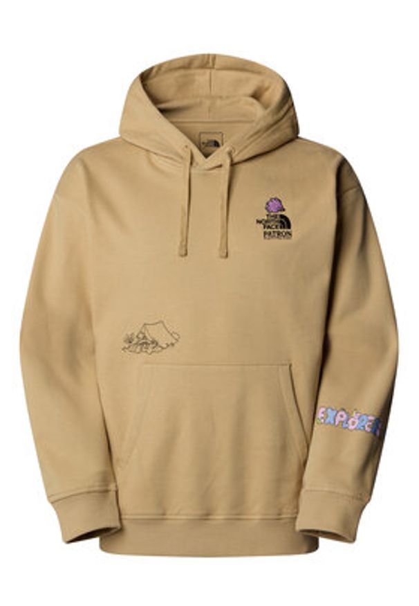 The North Face Bluza Unisex Mountain Cleanup NF0A8C2V Beżowy Oversize. Kolor: beżowy. Materiał: bawełna