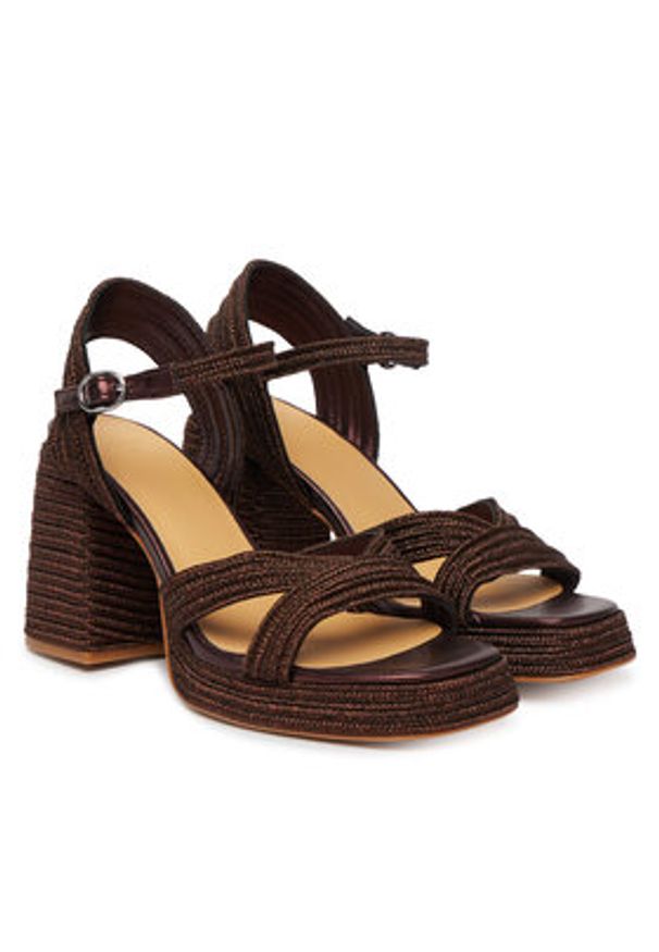 Castañer Espadryle Valle 23116 Brązowy. Kolor: brązowy. Materiał: materiał